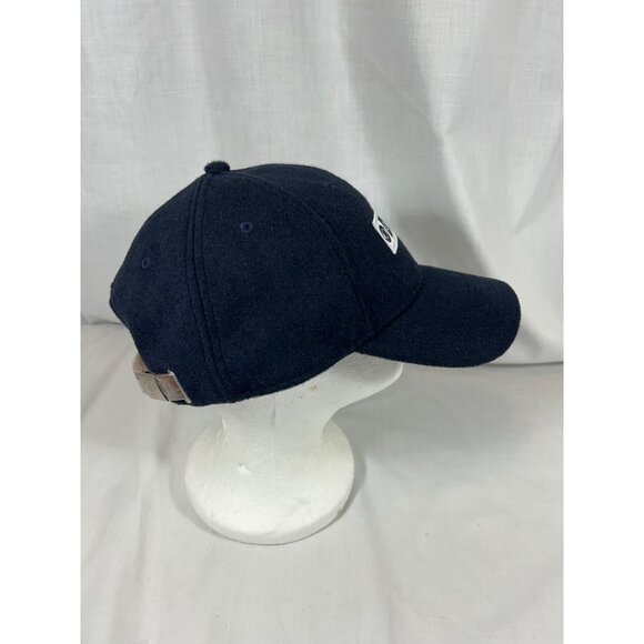 CBS Sports Navy Blue Adjustable Baseball Cap Patch Polyester Felt Strap back New - Picture 6 of 9